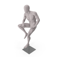 Male Base Body Gray Sitting PNG & PSD Images