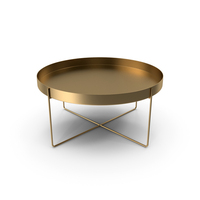 Gold Round Coffee Table PNG & PSD Images