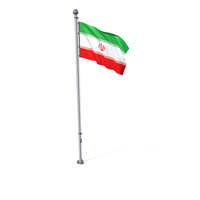 Iran Cloth Flag Stand PNG & PSD Images