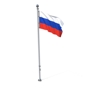 Russia Cloth Flag Stand PNG & PSD Images