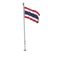Thailand Cloth Flag Stand PNG & PSD Images