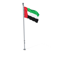 United Arab Emirates Cloth Flag Stand PNG & PSD Images