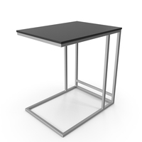 Square Metal & Lacquer End Table PNG & PSD Images