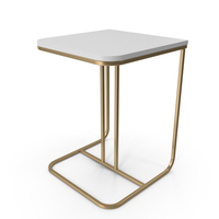 End Table Square Metal/Lacquer PNG & PSD Images