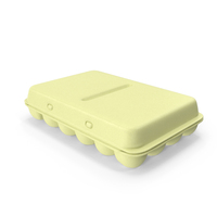 Yellow Blank Foam Carton Of 24 Eggs PNG & PSD Images