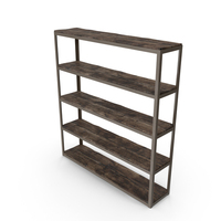 Natural Axel Double Bookcase PNG & PSD Images