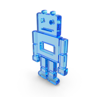 Robot Web Icon Glass PNG & PSD Images