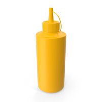 Mustard Plastic Squeeze Bottle PNG & PSD Images