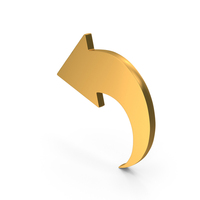 Back Click Symbol Gold PNG & PSD Images