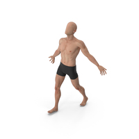 Male Base Body Skin Walks Arms Outstretched PNG & PSD Images