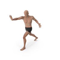 Male Base Body Skin In An Attacking Pose PNG & PSD Images