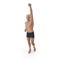 Male Base Body Skin With An Arm In Air PNG & PSD Images