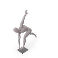Gray Male Base Body Stretching PNG & PSD Images