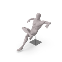 Gray Male Base Body Sitting PNG & PSD Images