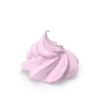 Ice Cream Cone Meringue Cookie Pink PNG & PSD Images