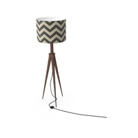 Slate Chevron Floor Lamp PNG & PSD Images