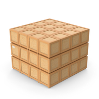 Wooden Cargo Crate Boxes PNG & PSD Images
