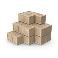 Stack Of Cargo Crate Boxes PNG & PSD Images