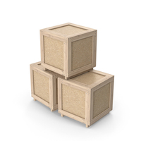 Wooden Cargo Crate Boxes PNG & PSD Images