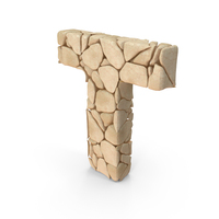 Rock Letter T PNG & PSD Images
