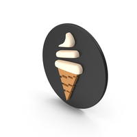 Round Ice Cream Icon PNG & PSD Images