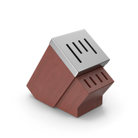 Knife Holder Dark Wood PNG & PSD Images