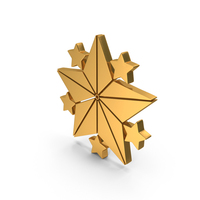 Christmas Star Symbol Gold PNG & PSD Images