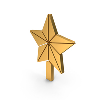 Christmas Star Symbol Gold PNG & PSD Images