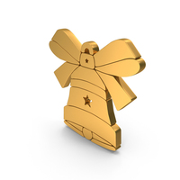 Christmas Bell Symbol Gold PNG & PSD Images