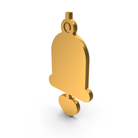 Christmas Bell Symbol Gold PNG & PSD Images