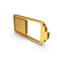 Battery 50 Percent Gold PNG & PSD Images