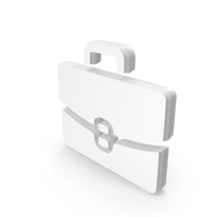 Briefcase Business Icon White PNG & PSD Images