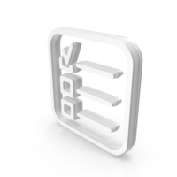 White Check List Tick Icon PNG & PSD Images