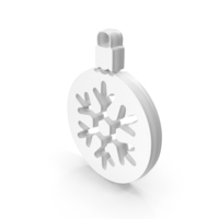 White Christmas Decoration Symbol PNG & PSD Images