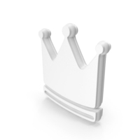 Crown Win Icon White PNG & PSD Images