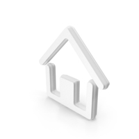 White Home Icon PNG & PSD Images