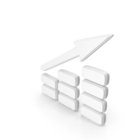 White Market Graph Increase Symbol PNG & PSD Images