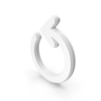 White Reload Symbol PNG & PSD Images