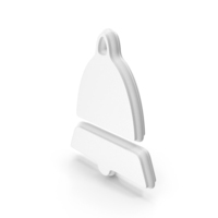 Simple Bell Icon White PNG & PSD Images
