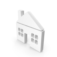 Web Home Real Estate Icon White PNG & PSD Images