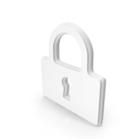 Web Lock Secure Logo White PNG & PSD Images