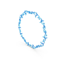 Blue Glass Royal Circular Frame PNG & PSD Images