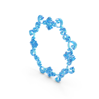 Blue Glass Royal Circular Decorative Frame PNG & PSD Images