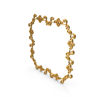 Golden Royal Decorative Square Frame PNG & PSD Images
