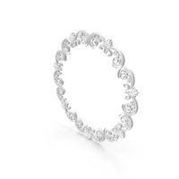 White Royal Decorative Circular Frame PNG & PSD Images