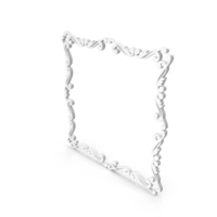 Royal Frame Decorative Square White PNG & PSD Images