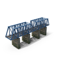 Blue Railway Bridge PNG & PSD Images