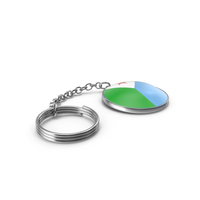 KeyChain Of  Djibouti Flag PNG & PSD Images
