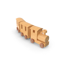Wooden Train Toy PNG & PSD Images