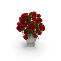 Red Roses In Vase PNG & PSD Images